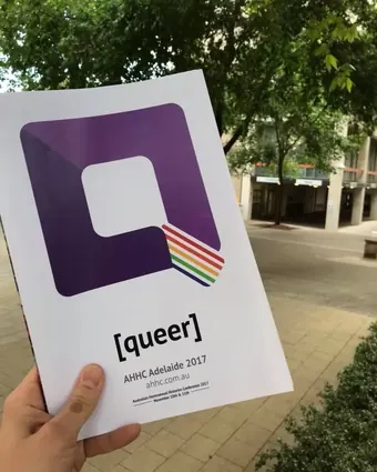 Cover page of the Australian Homosexual Histories Conference 2017 Website report