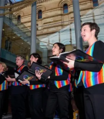 Cover page of the Adelaide Gay and Lesbian Qwire report